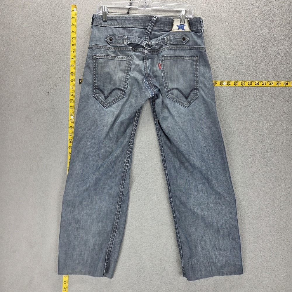 Vintage Levis Blue Star Jeans Mens Blue Buckle Back Engineered Fits 29x28